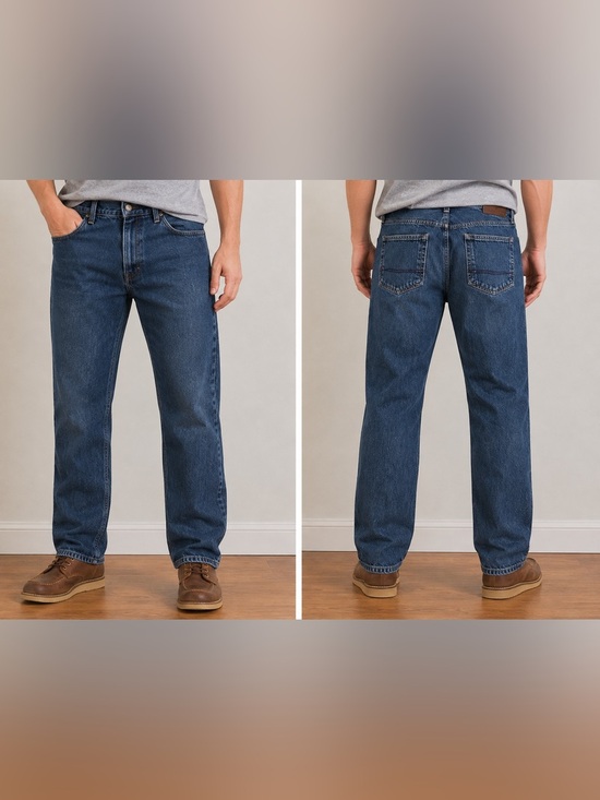 Tommy Hilfiger Other - TOMMY HILFIGER Y2K Men’s Streetwear Dark Blue Straight-Leg Jeans EUC Sz 36x30